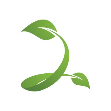 Yaprak Simgesi Vektör İllüstrasyon Tasarım Logosu şablonu