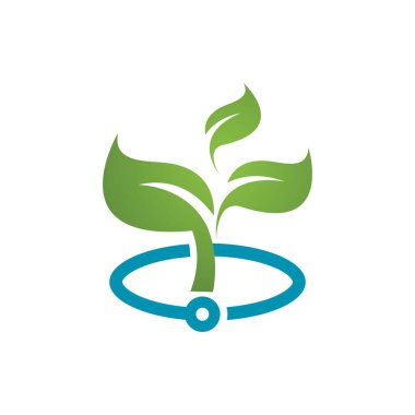 Yaprak Simgesi Vektör İllüstrasyon Tasarım Logosu şablonu