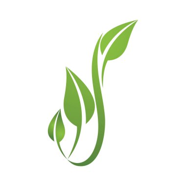 Yaprak Simgesi Vektör İllüstrasyon Tasarım Logosu şablonu