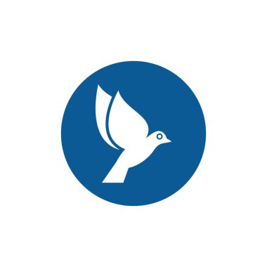 Kuş Logo şablonu tasarım vektör, amblem, tasarım konsepti, yaratıcı sembolü, simgesi