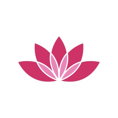 Güzellik Vektörü Nilüfer çiçekleri logo şablonu tasarımı simgesi