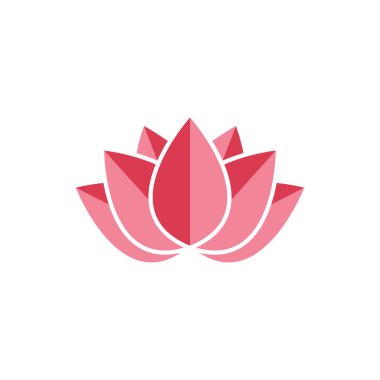 Güzellik Vektörü Nilüfer çiçekleri logo şablonu tasarımı simgesi