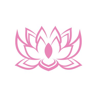 Güzellik Vektörü Nilüfer çiçekleri logo şablonu tasarımı simgesi