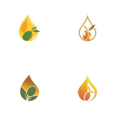 zeytin ikonu vektör çizim şablonu