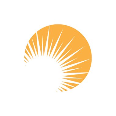 Güneş Vektörü illüstrasyon Simgesi Logo Şablonu tasarımı