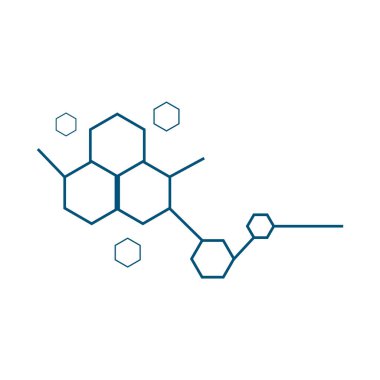 Molekül sembolü logo şablonu vektör illüstrasyon tasarımı 