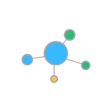 Molekül sembolü logo şablonu vektör illüstrasyon tasarımı 