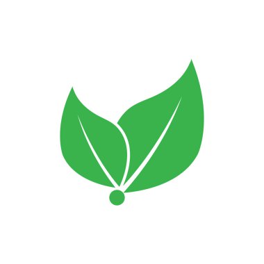 Yaprak Simgesi Vektör İllüstrasyon Tasarım Logosu şablonu