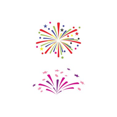 Havai fişekler Logo Şablonu vektör sembolü doğa