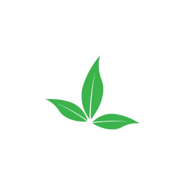 Vegan Logo Şablonu vektör sembolü doğa