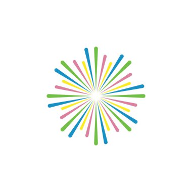 Havai fişekler Logo Şablonu vektör sembolü doğa