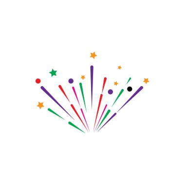 Havai fişekler Logo Şablonu vektör sembolü doğa