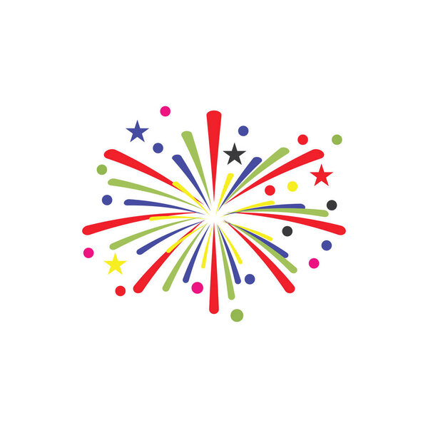 Фейерверк Логотип векторный символ природы
