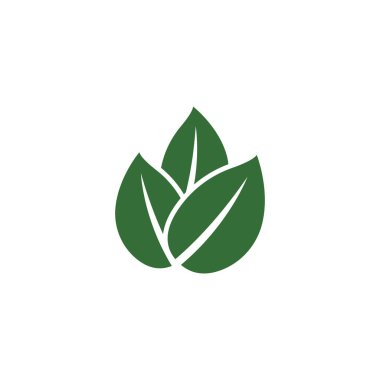 Yaprak Nane Logo Şablonu vektör sembolü doğa