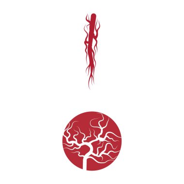 Damarlar Logo Şablonu vektör sembolü doğa