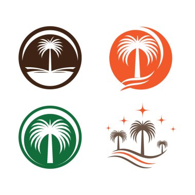 Tarih Ağacı Dalga Logosu Vektör Sembolü Doğayı Ayarlar