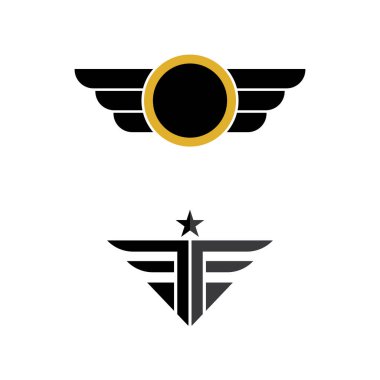 Askeri dalga logosu vektör sembolü doğa