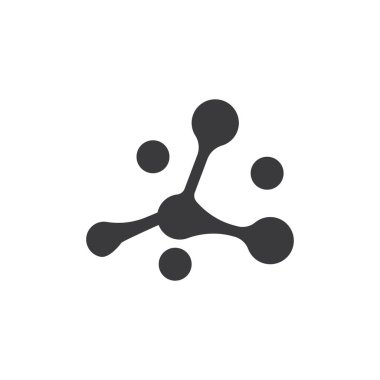 Molekül sembolü logo şablonu vektör illüstrasyon tasarımı 