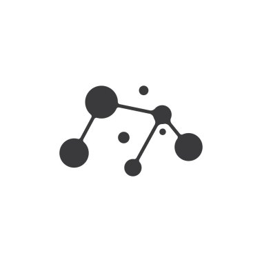 Molekül sembolü logo şablonu vektör illüstrasyon tasarımı 