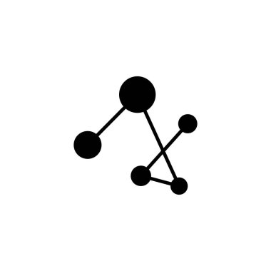 Molekül sembolü logo şablonu vektör illüstrasyon tasarımı 