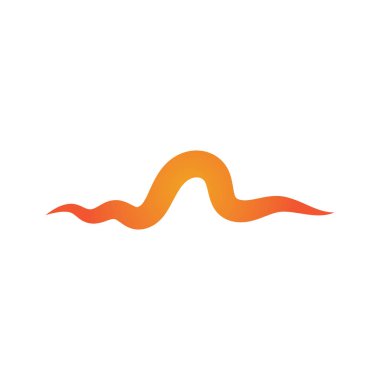 Ses dalgaları vektör çizim şablonu