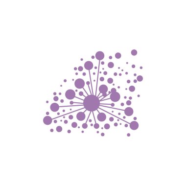 Karahindiba Çiçeği Dalgası Logo Şablonu doğanın sembolü