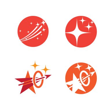 Yıldız simgesi vektör illüstrasyon tasarımını ayarla