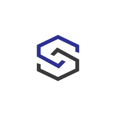 S dalgası logo şablonu vektör sembolü doğa