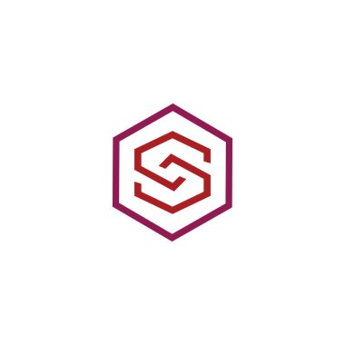 S dalgası logo şablonu vektör sembolü doğa