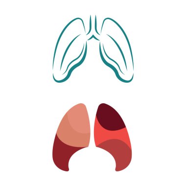 Lung Logo Şablonu vektör sembolü doğa
