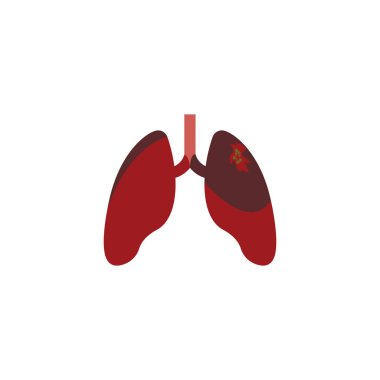 Lung Logo Şablonu vektör sembolü doğa