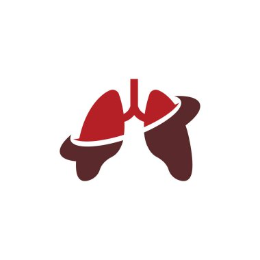 Lung Logo Şablonu vektör sembolü doğa