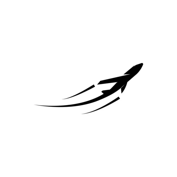 Іконка Літака Векторна Ілюстрація Дизайн Логотип Шаблон — стоковий вектор