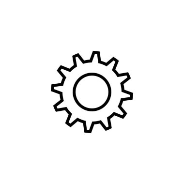Gear Logo Şablonu vektör çizimi tasarımı