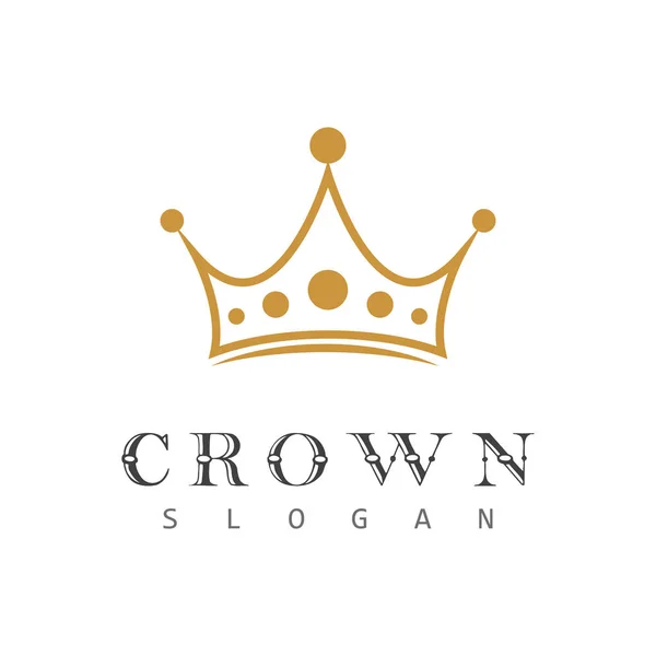 Crown Logo Şablonu vektör çizimi tasarımı