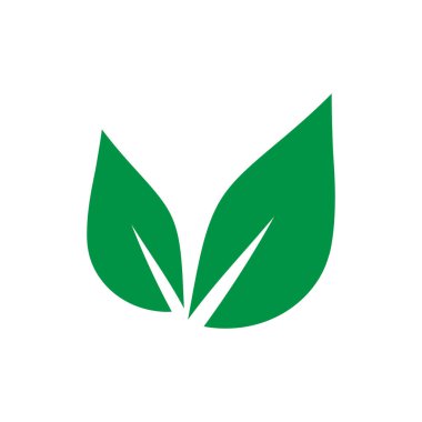 Yaprak Simgesi Vektör İllüstrasyon Tasarım Logosu şablonu