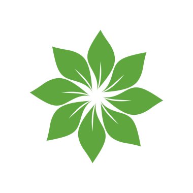 Yaprak Simgesi Vektör İllüstrasyon Tasarım Logosu şablonu