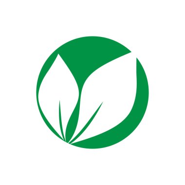 Yaprak Simgesi Vektör İllüstrasyon Tasarım Logosu şablonu