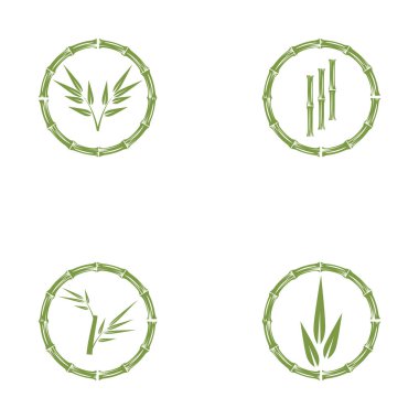 Bambu Logo Şablonu vektör çizimi tasarımı