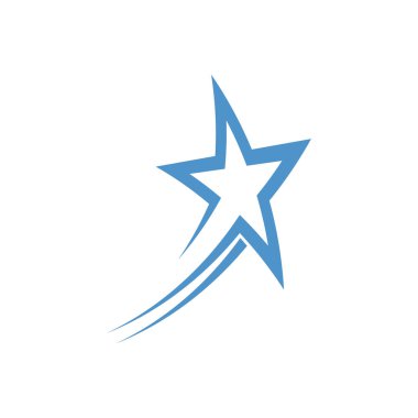 Yıldız simgesi şablon vektör illüstrasyon tasarımı