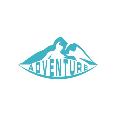 Dağ simgesi Logo Şablonu Vektör illüstrasyon Tasarımı