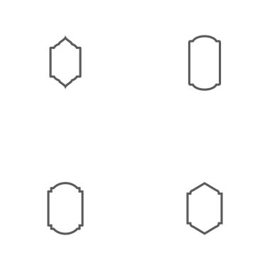 Cami pencere vektör tasarım şablonunu ayarla