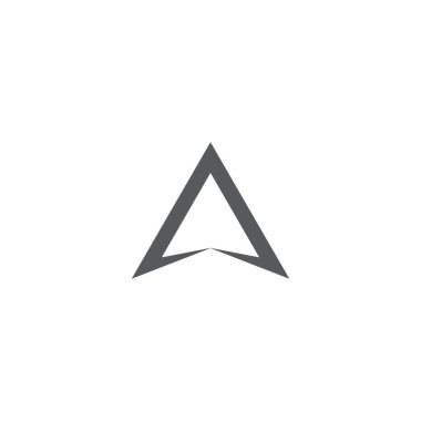 Üçgen logo şablon vektör resimleme tasarımı