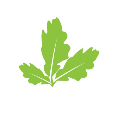 Green leaf illustration nature logo and symbol design