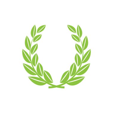 Green leaf illustration nature logo and symbol design