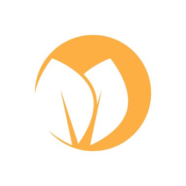 Green leaf illustration nature logo and symbol design