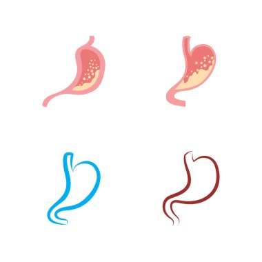 Stomach logo icon illustration vector flat and symbol design