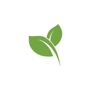 Yaprak Simgesi Vektör İllüstrasyon Tasarım Logosu şablonu