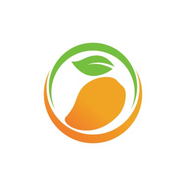 Mango logo şablon vektör ikonu tasarımı İllüstrasyonu