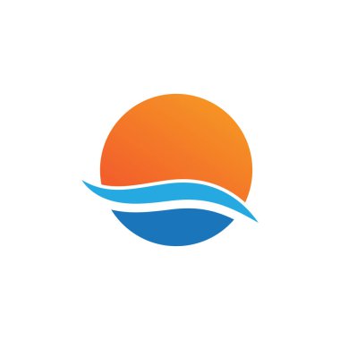 Güneş Vektörü illüstrasyon Simgesi Logo Şablonu tasarımı